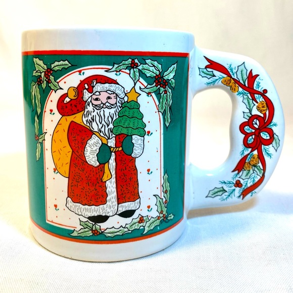 Vintage Christmas Santa Claus Mug